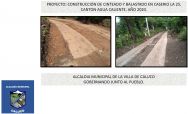 Construcción de cinteado y balastado en caserío la 25, cantón Agua Caliente, Caluco Sonsonate. 